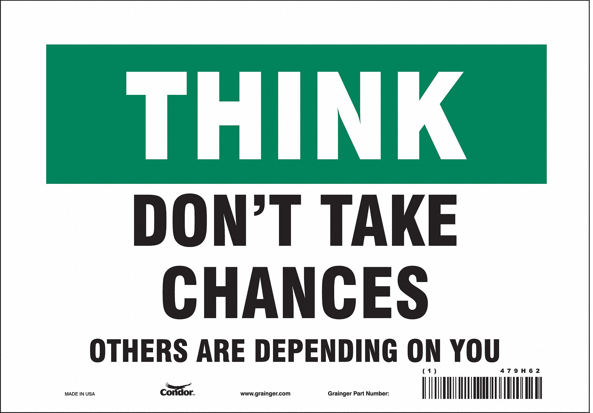 Safety Sign: Vinyl, Adhesive Sign Mounting, 7 in x 10 in Nominal Sign Size, Not Retroreflective