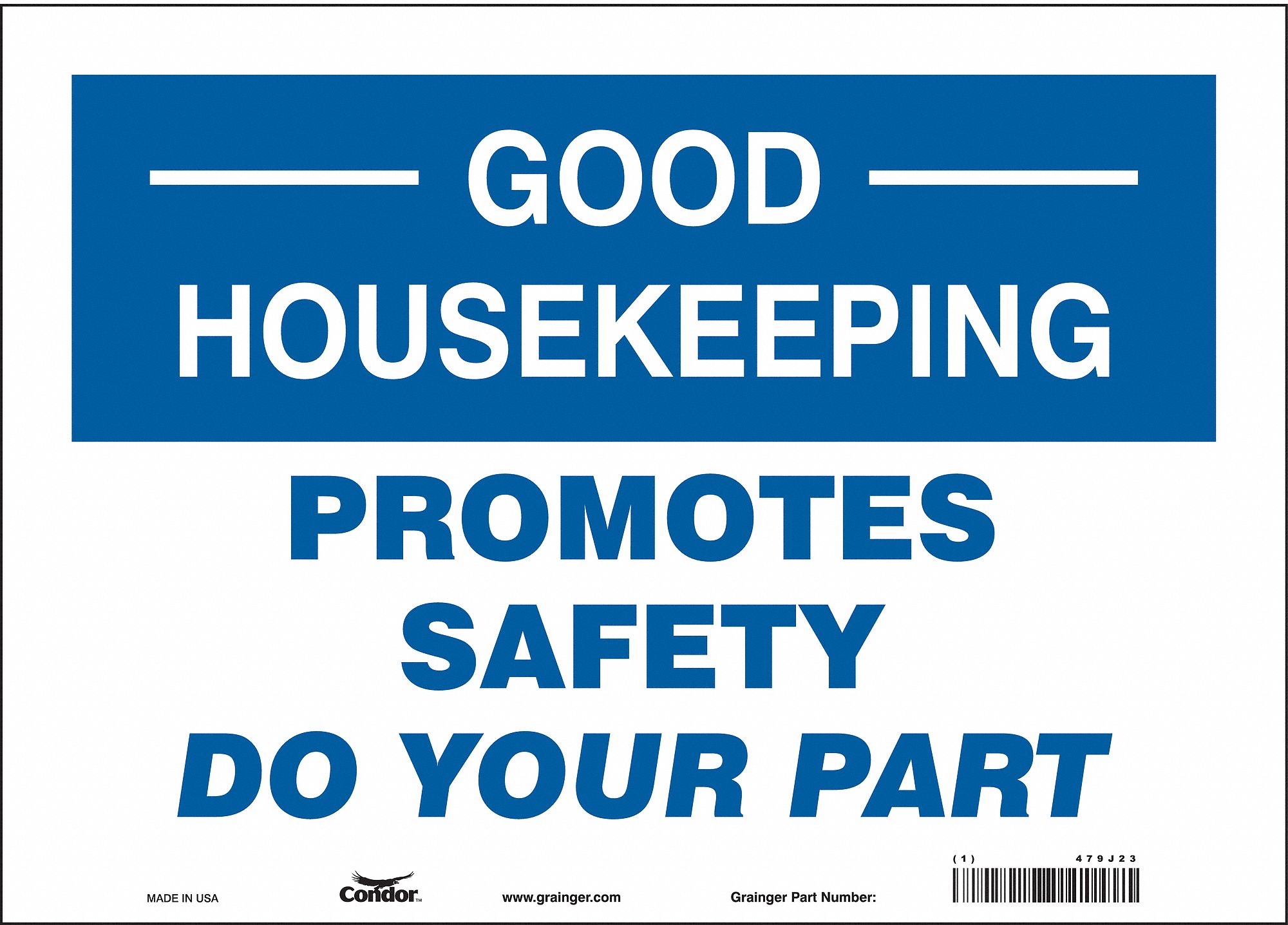 Safety Sign: Vinyl, Adhesive Sign Mounting, 10 in x 14 in Nominal Sign Size, Not Retroreflective