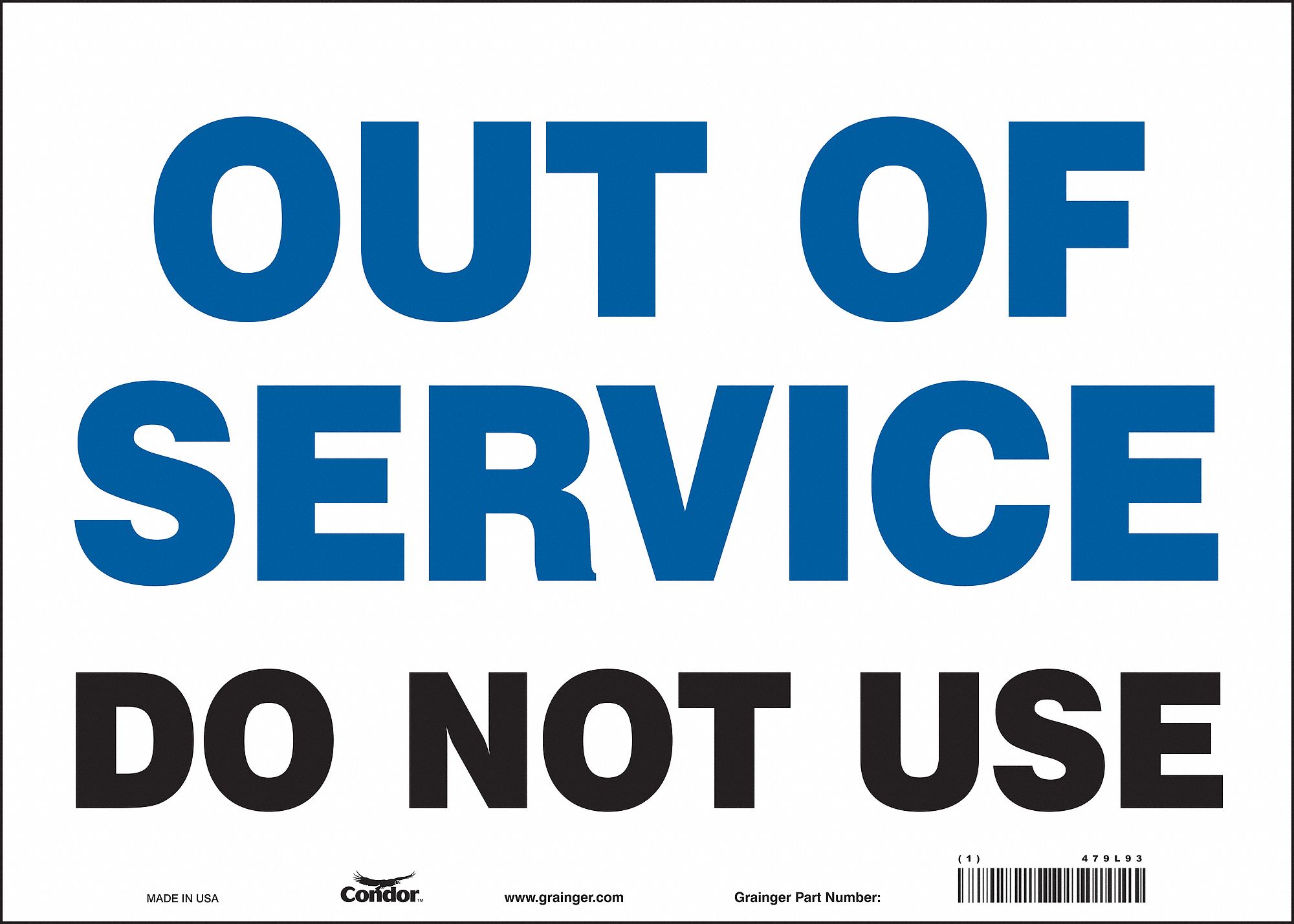 Vinyl, Sign Mounting, Safety Sign 479L93479L93