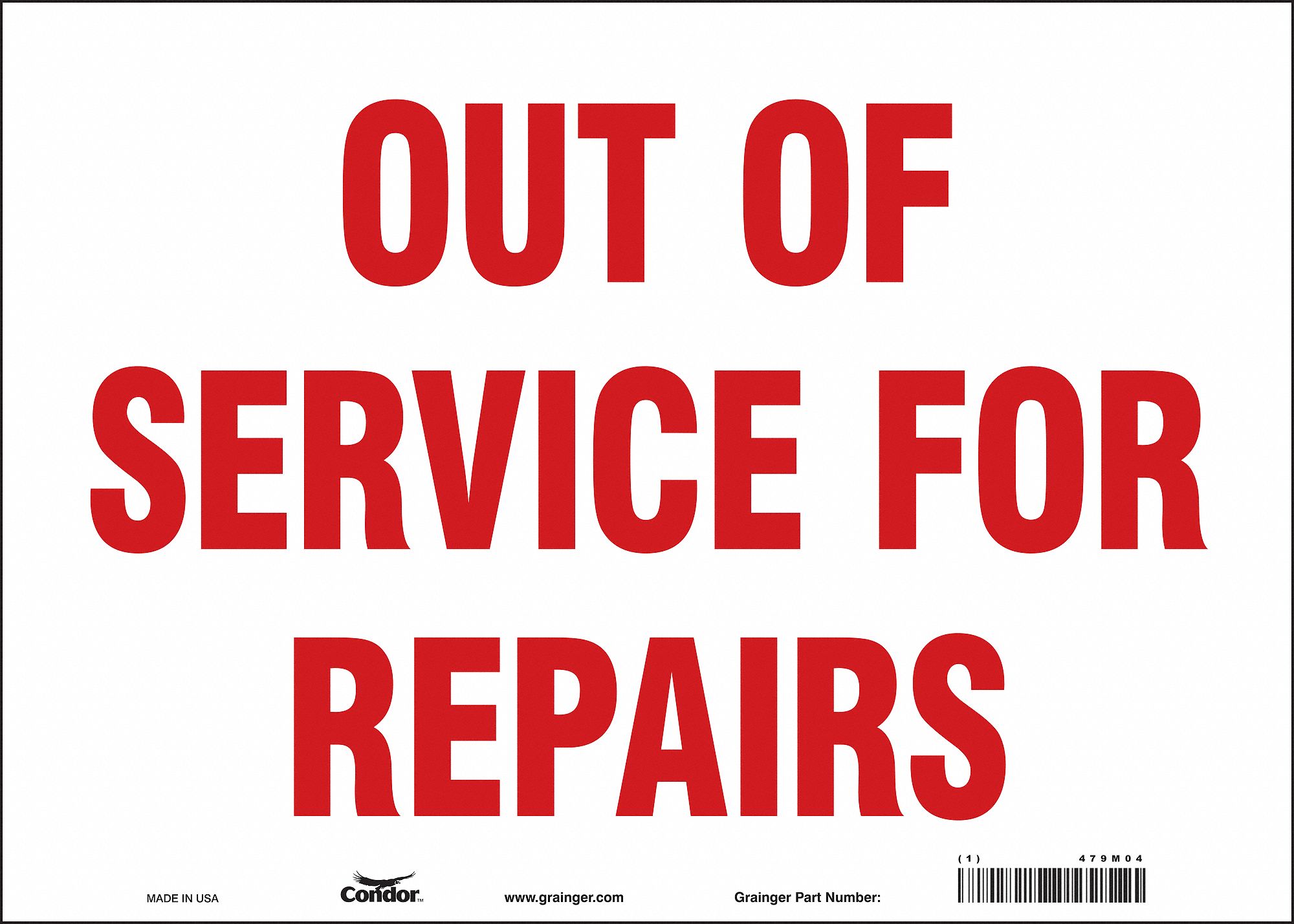 Safety Sign: Vinyl, Adhesive Sign Mounting, 10 in x 14 in Nominal Sign Size, Not Retroreflective