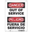 Danger/Peligro: Out Of Service/Fuera De Servicio Signs