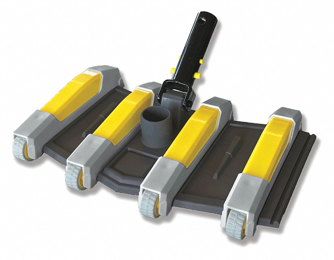 Pool Vacuum 8.88 in W Black Gray Yellow