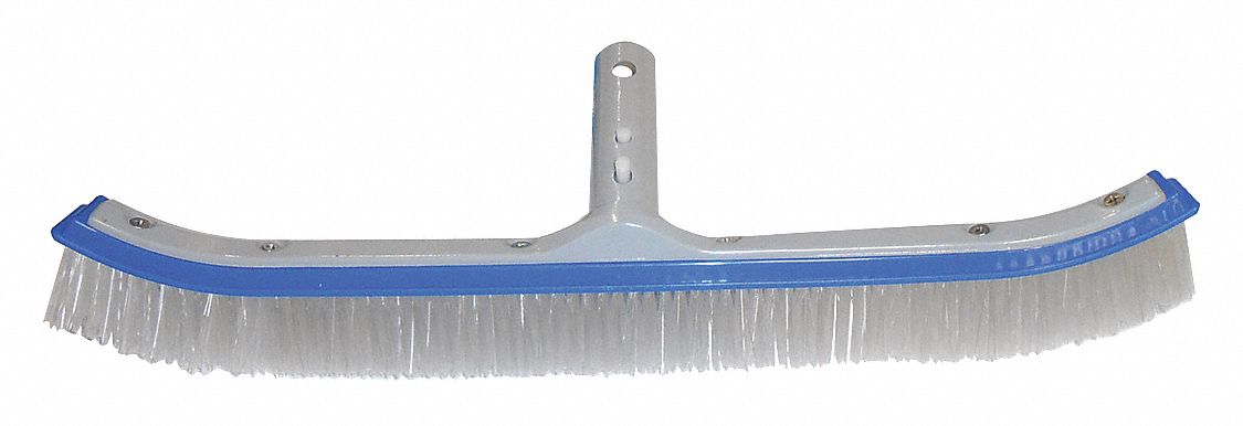 Pool Brush: 70-262, Aluminum, Polypropylene Bristles, EZ Clip Handle