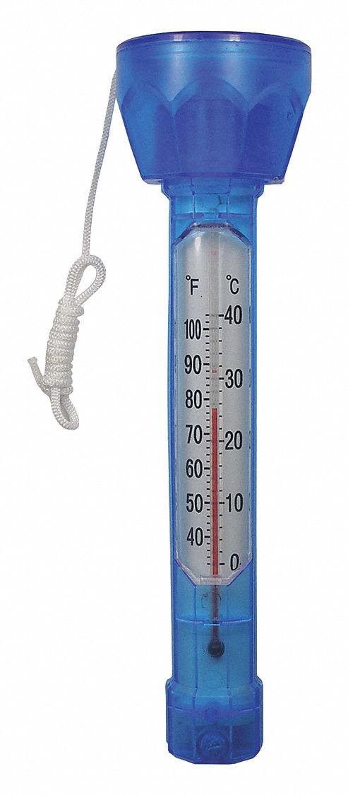 Jed Pool tools Inc 20-208 10-Inch Blue Scoop Pool Thermometer 