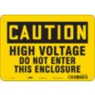 Caution: High Voltage Do Not Enter This Enclosure Signs