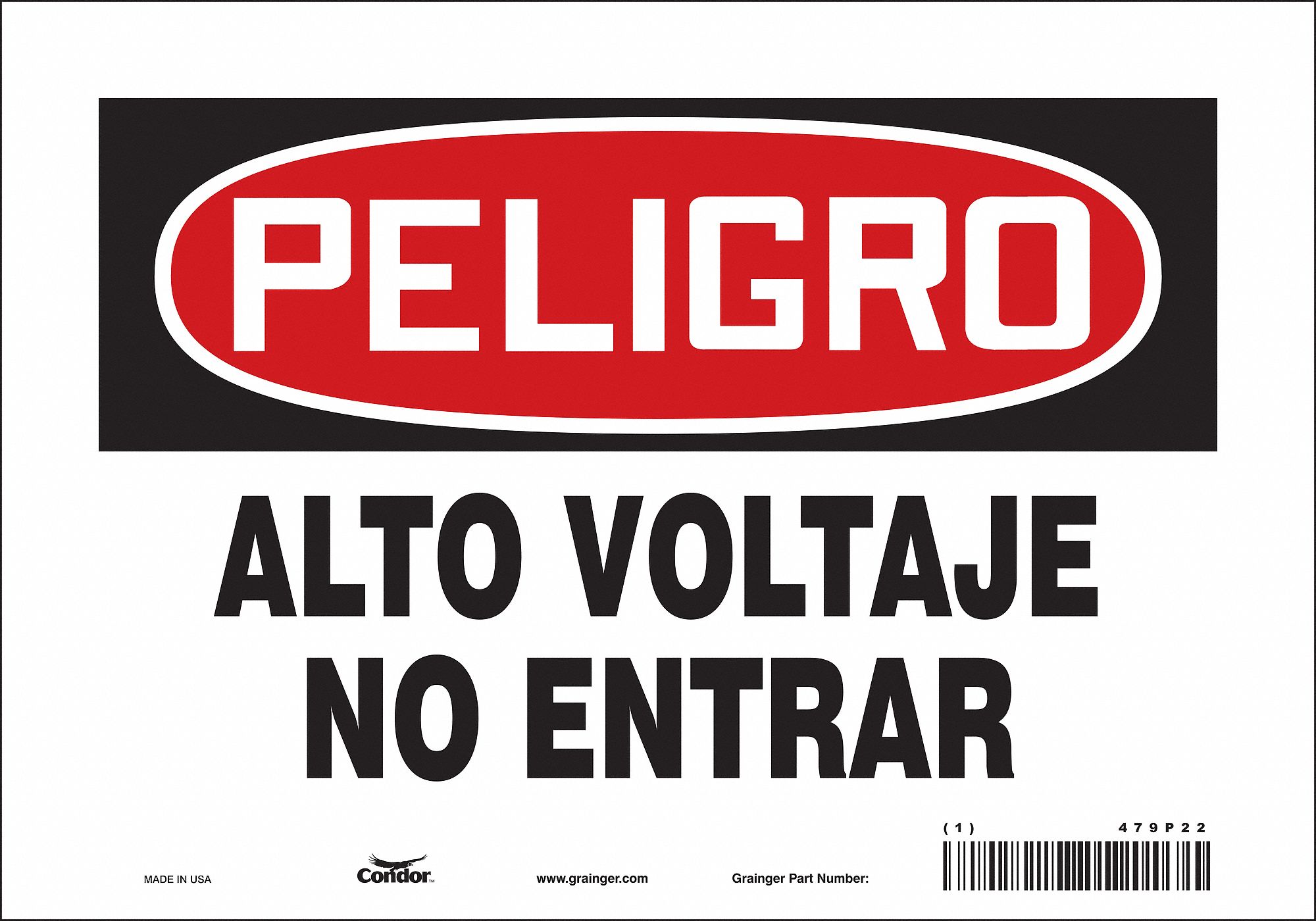 Safety Sign: Vinyl, Adhesive Sign Mounting, 7 in x 10 in Nominal Sign Size, Not Retroreflective