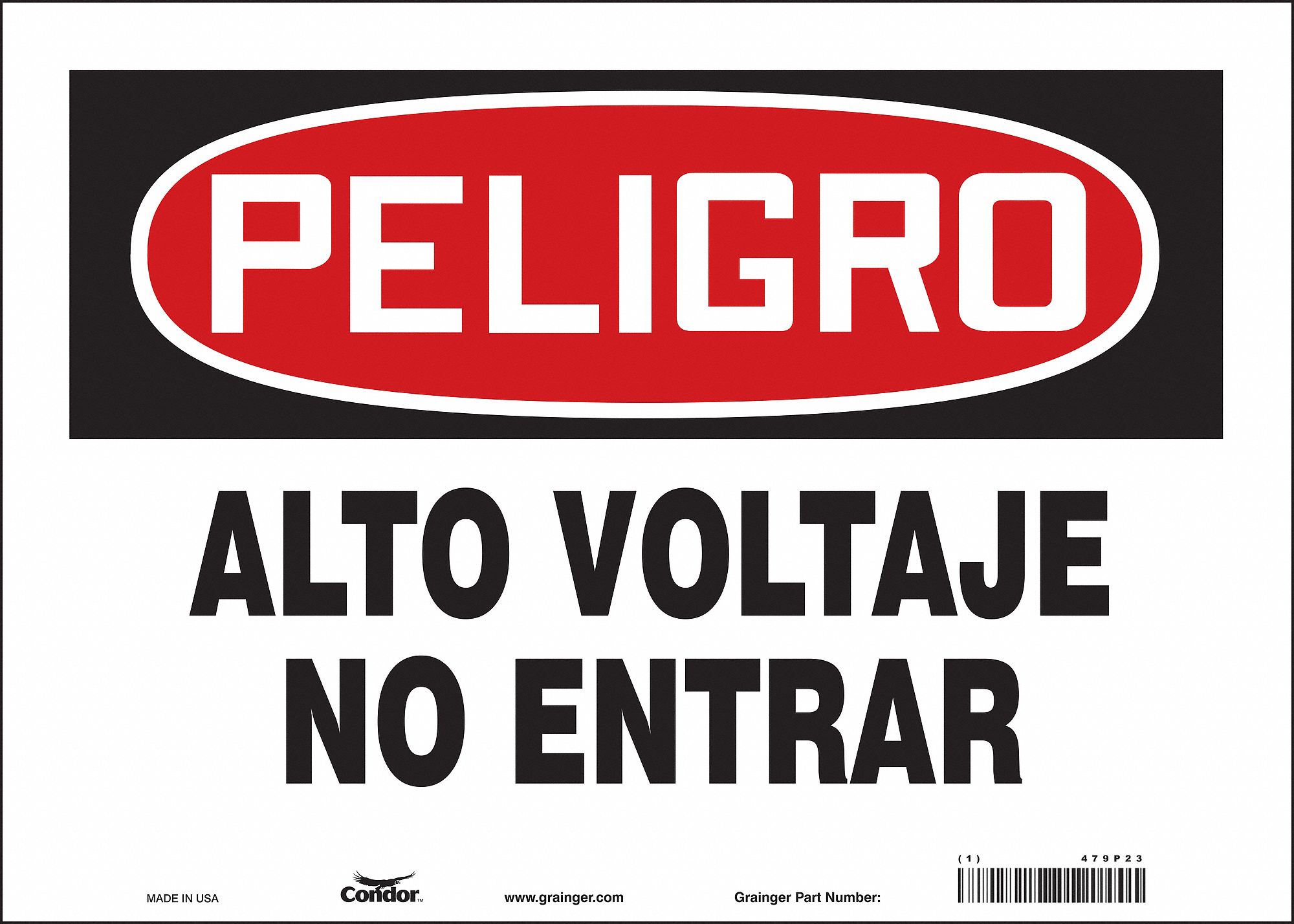 Safety Sign: Vinyl, Adhesive Sign Mounting, 10 in x 14 in Nominal Sign Size, Not Retroreflective