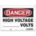 Danger: High Voltage _____Volts Signs