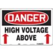 Danger: High Voltage Above Signs