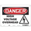 Danger: High Voltage Overhead Signs