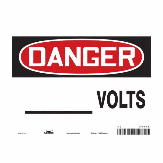 Vinyl, Adhesive Sign Mounting, Safety Sign - 479V95|479V95 - Grainger