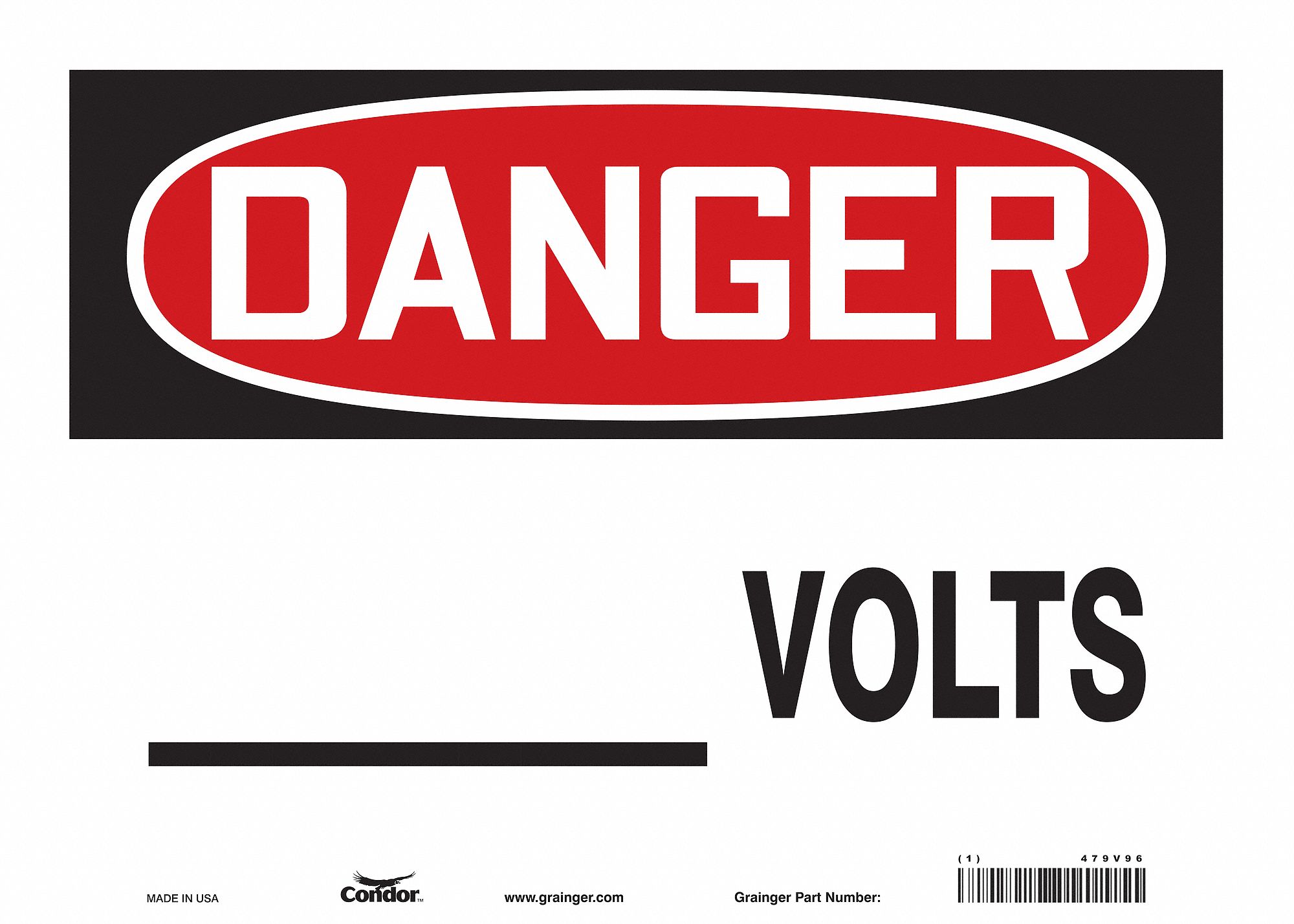 Safety Sign: Vinyl, Adhesive Sign Mounting, 10 in x 14 in Nominal Sign Size, Not Retroreflective
