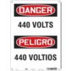 Danger/Peligro: 440 Volts/440 Voltios Signs