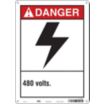 Danger: 480 Volts Signs