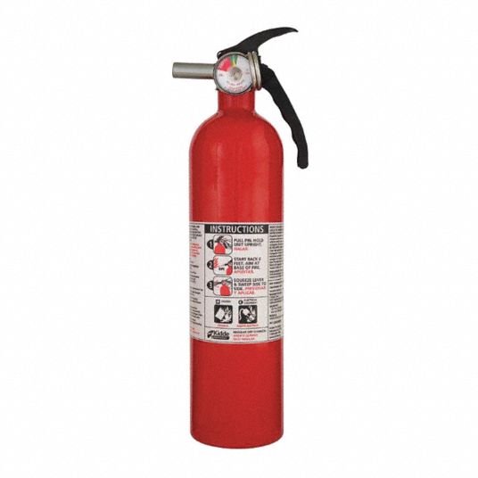 KIDDE Fire Extinguisher, Dry Chemical, Sodium Bicarbonate, 2.9063 lb ...