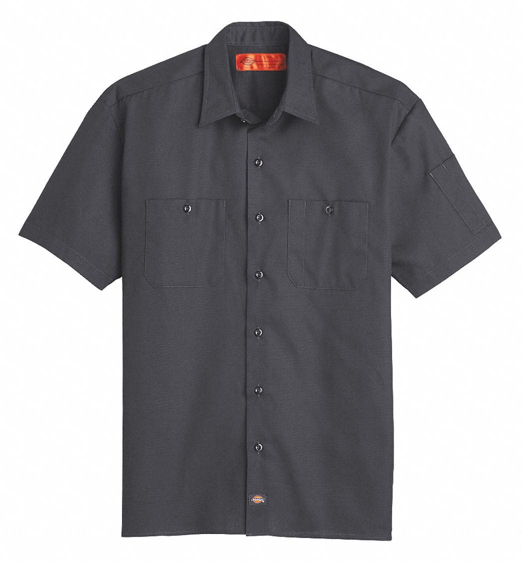 DICKIES, Men's, 2XL, Long Sleeve Work Shirt - 479X76|S608DC RG 2XL ...