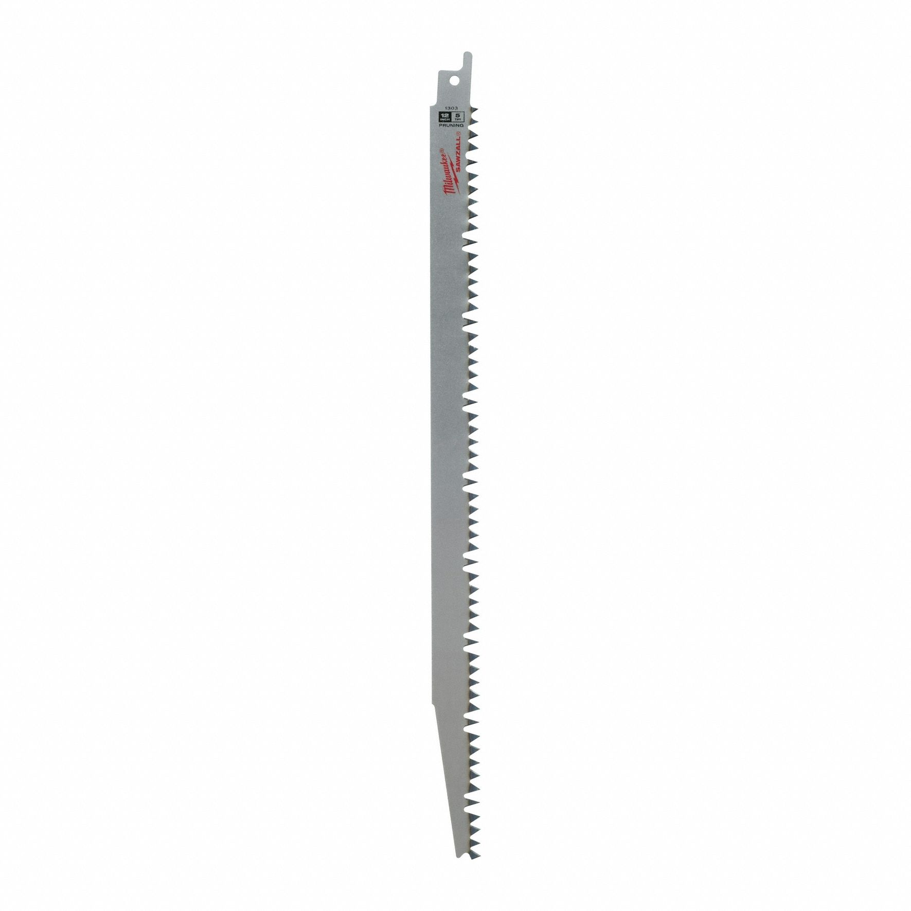 Reciprocating Saw Blade: 5 Teeth per Inch, 12 in Blade Lg, 0.2 in Blade Thick