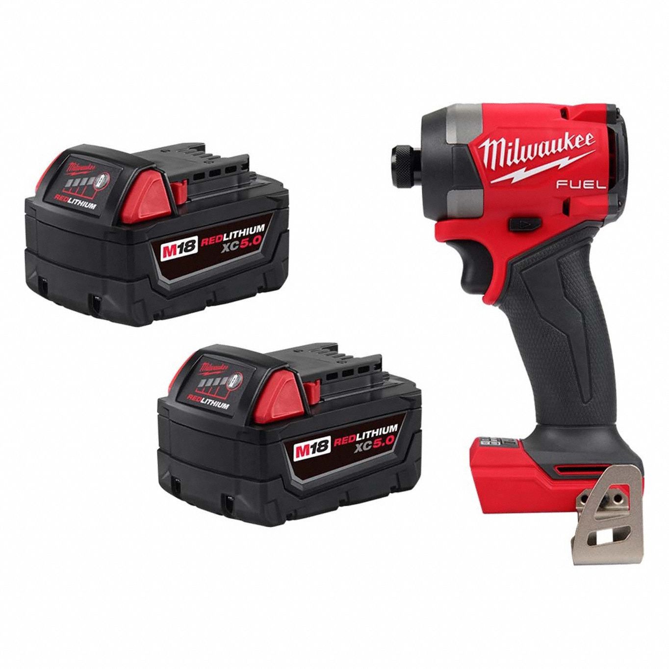 Impact Driver Kit: 1/4 in Drive Size, 2, 000 in-lb, 2, 000 in-lb Torque - Max, Brushless