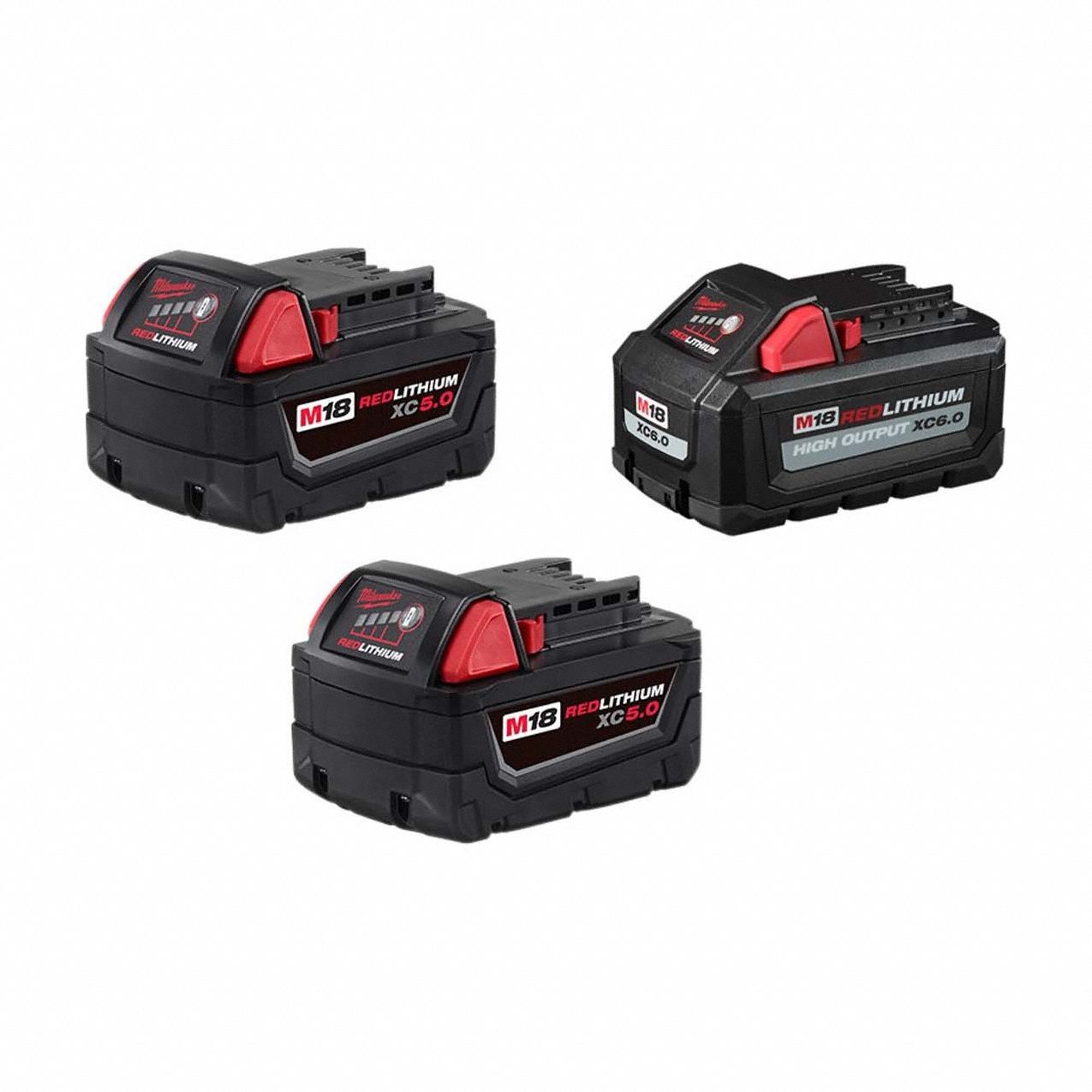 M18 XC5.0 Battery 2PK + HO XC6.0 Battery