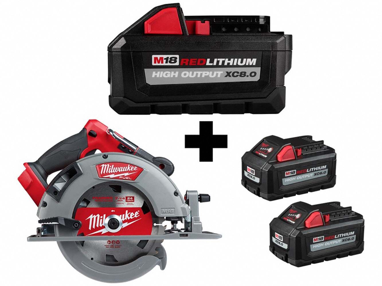 M18 xc8 0 batt m18 circ saw xc6 0 batt grainger