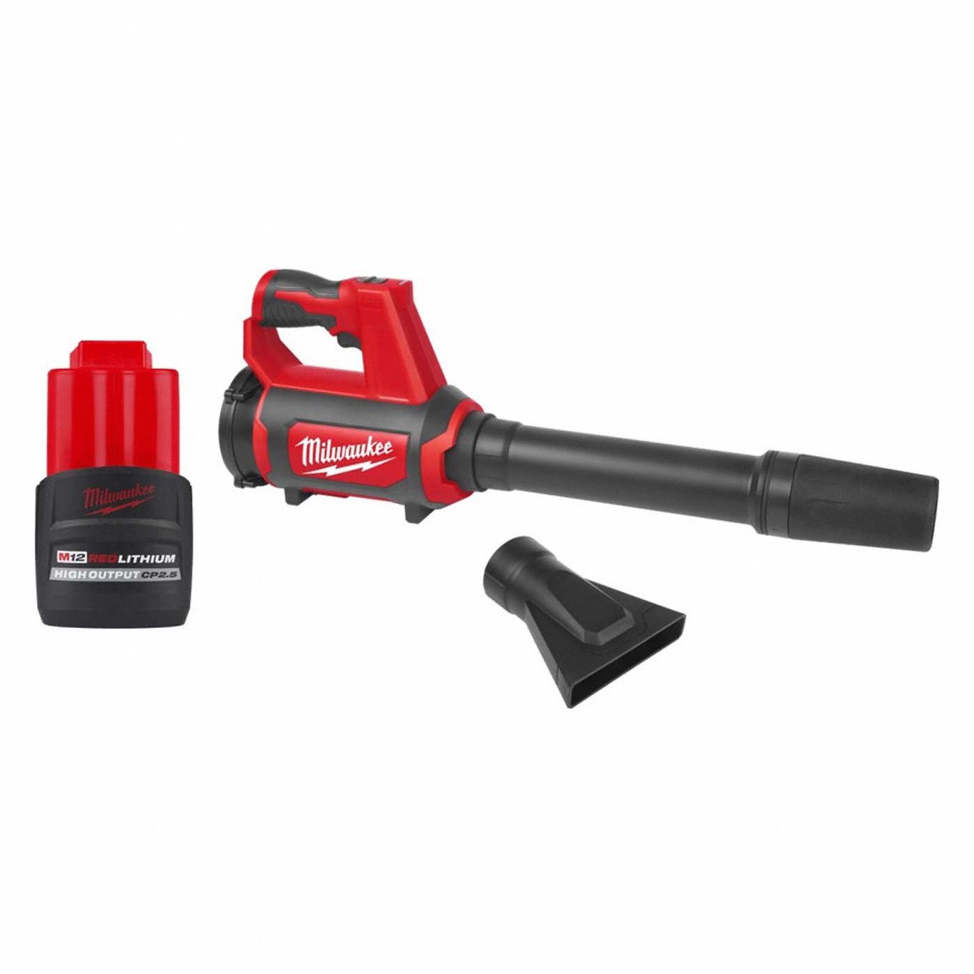 MILWAUKEE, M12™ REDLITHIUM™, 175 cfm Max. Air Flow, Battery-Powered ...