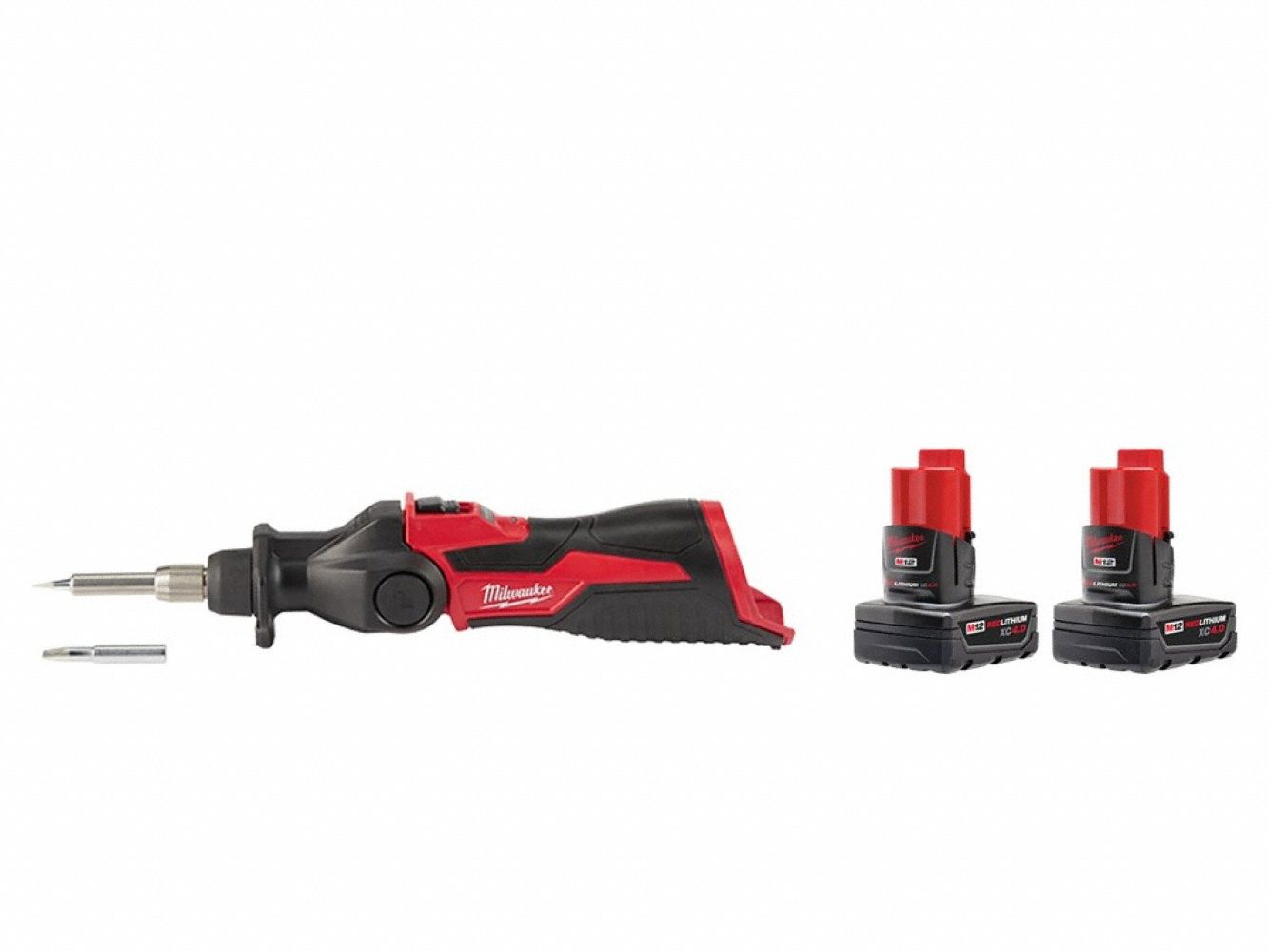 M12 XC4.0 Batt 2PK + M12 Soldering Iron