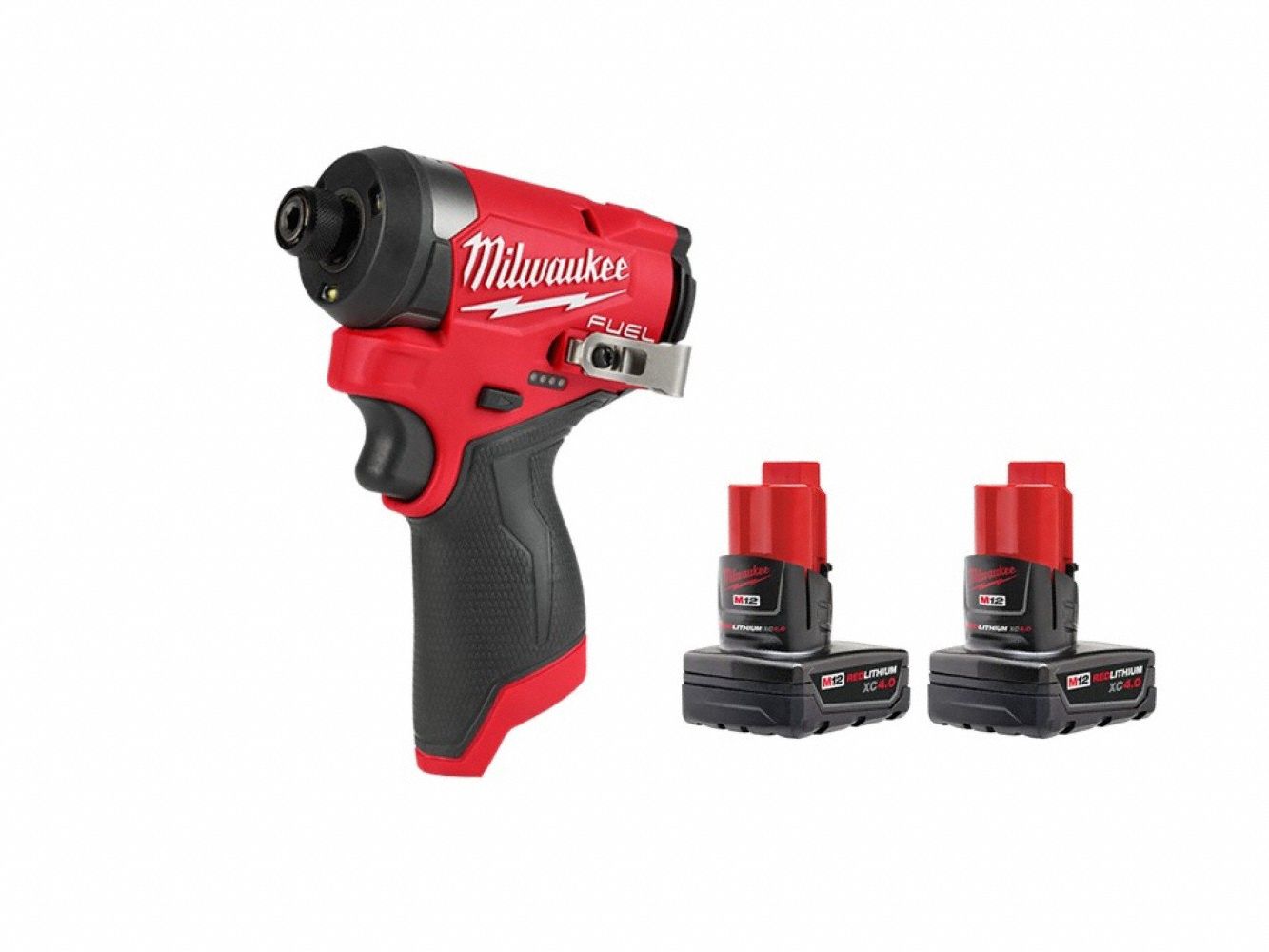 M12 XC4.0 Batt 2PK + M12 FUEL Hex Driver