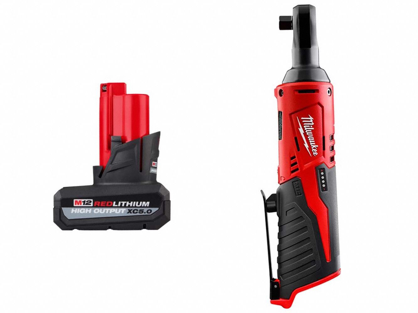 Battery and Ratchet,250 RPM Free Speed Grainger