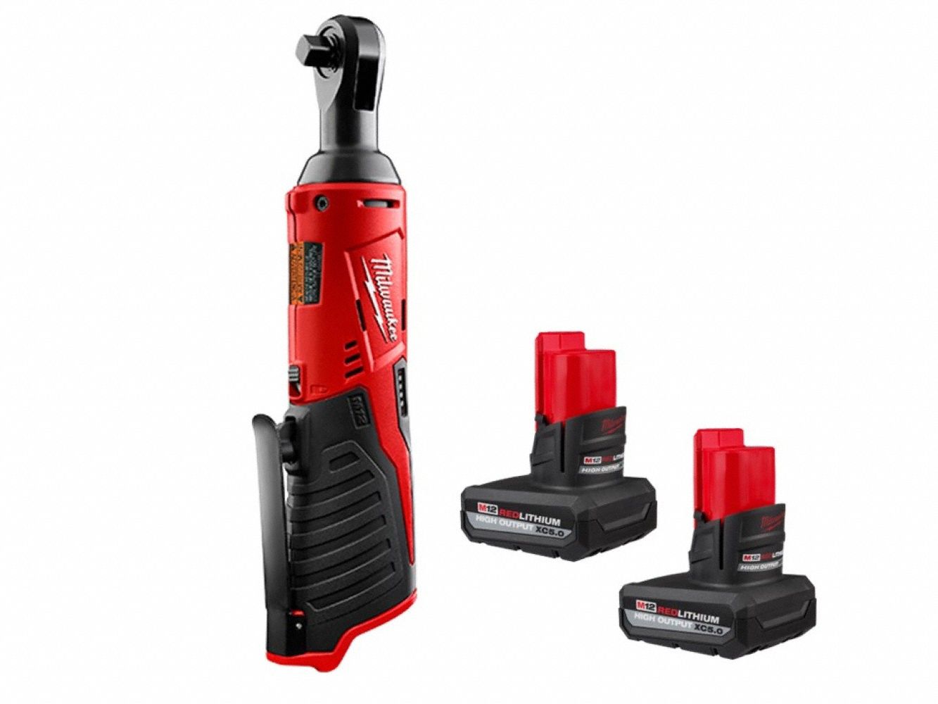 M12 XC5.0 Battery 2PK + M12 Ratchet