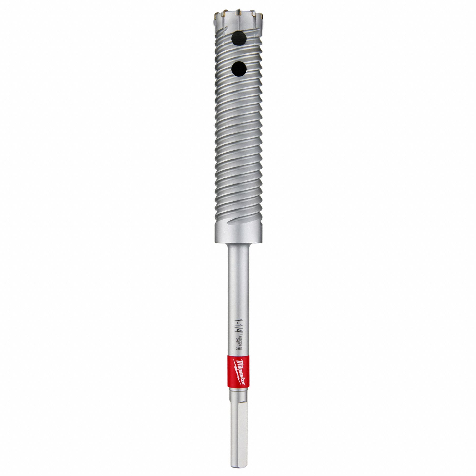 Rebar Cutter Drill Bit: 1 1/2 in Drill Bit Size, 10 in Max Drilling Dp, 12 in Overall Lg