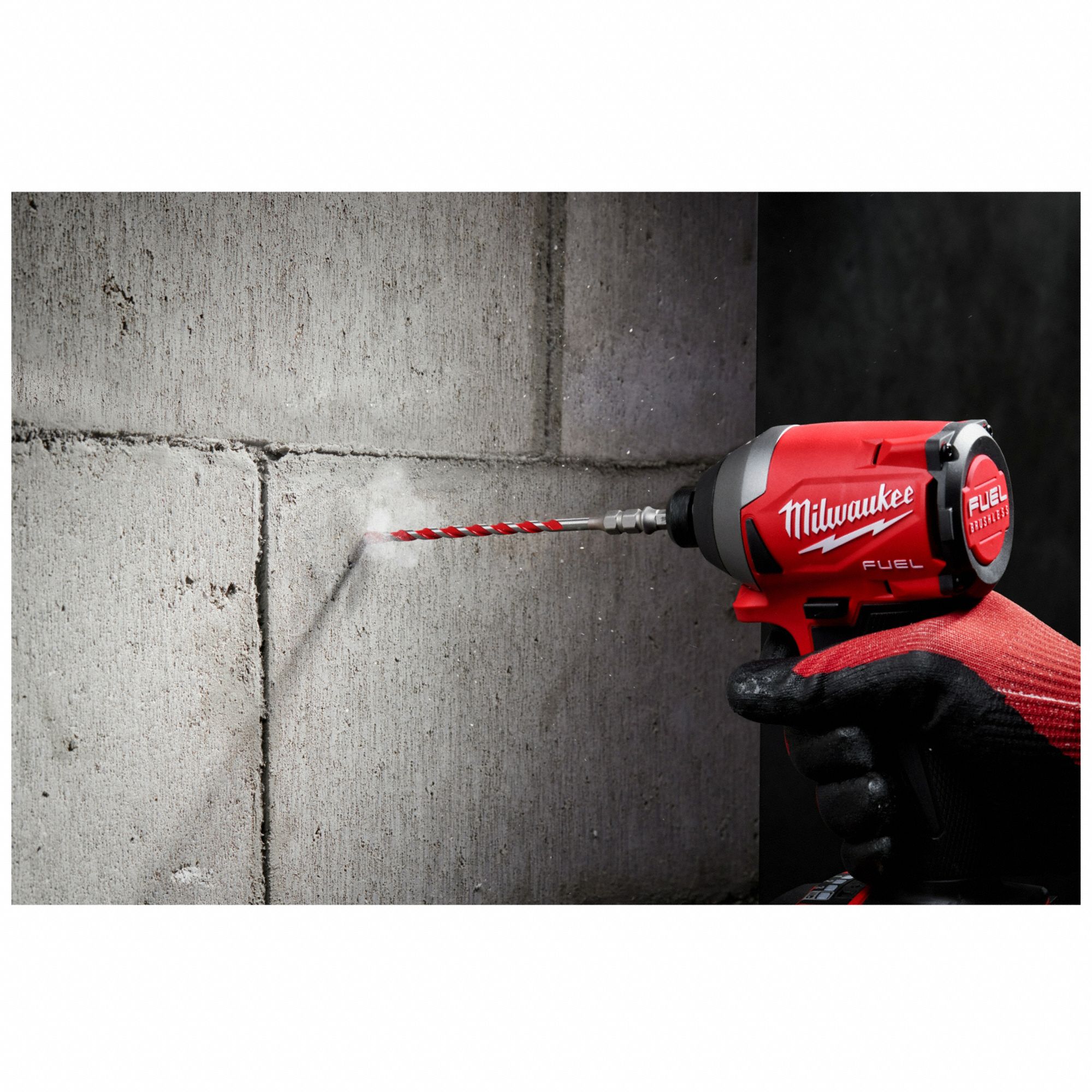 MILWAUKEE Rotary Hammer Drill Bit Set, Hex, 2 Number of Drill Bits