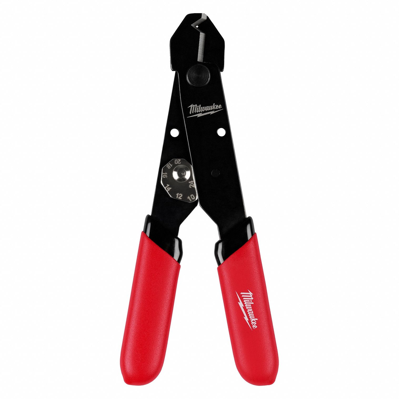 WIRE STRIPPER, STEEL, ANGLED HANDLE, STANDARD CUSHION GRIP, FOR CUTTING, STRIPPING, 2⅛ IN L, 0.44 LB WEIGHT