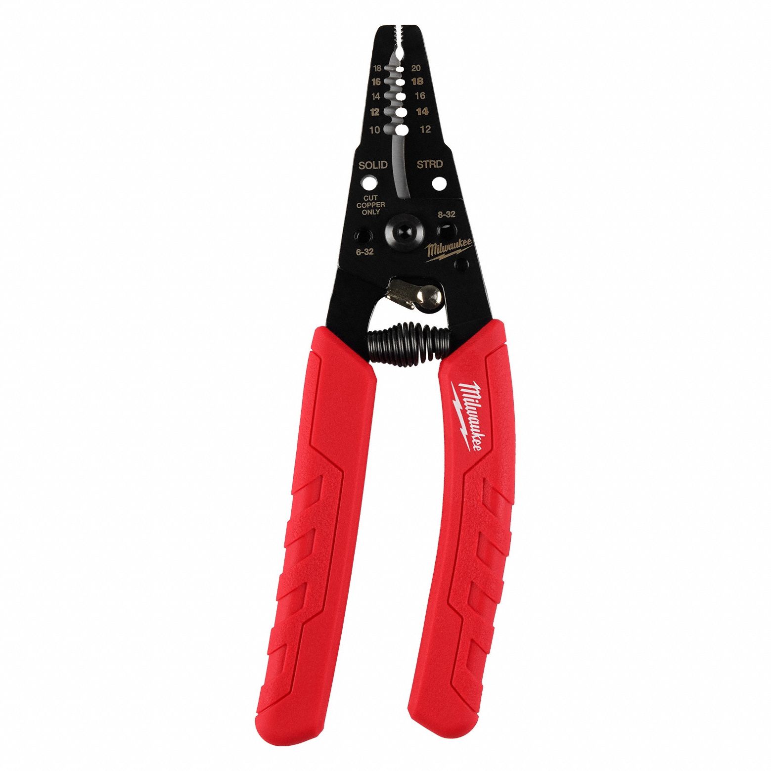 WIRE STRIPPER, STEEL, ANGLED HANDLE, DELUXE CUSHION GRIP, FOR CUTTING, STRIPPING, 2⅝ IN L, 0.44 LB WEIGHT
