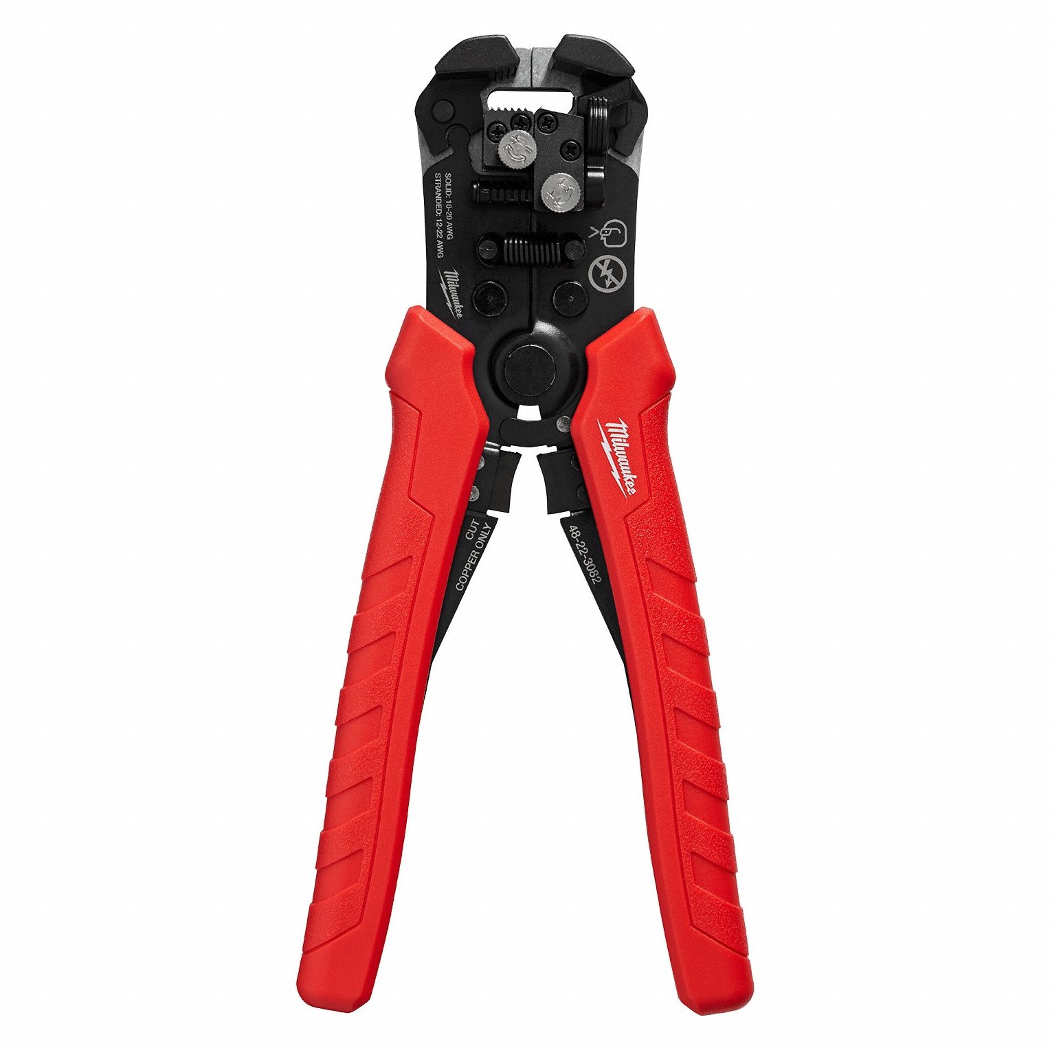 WIRE STRIPPER, STEEL, ANGLED HANDLE, DELUXE CUSHION GRIP, FOR CUTTING, STRIPPING, 3⅞ IN L, 0.44 LB WEIGHT