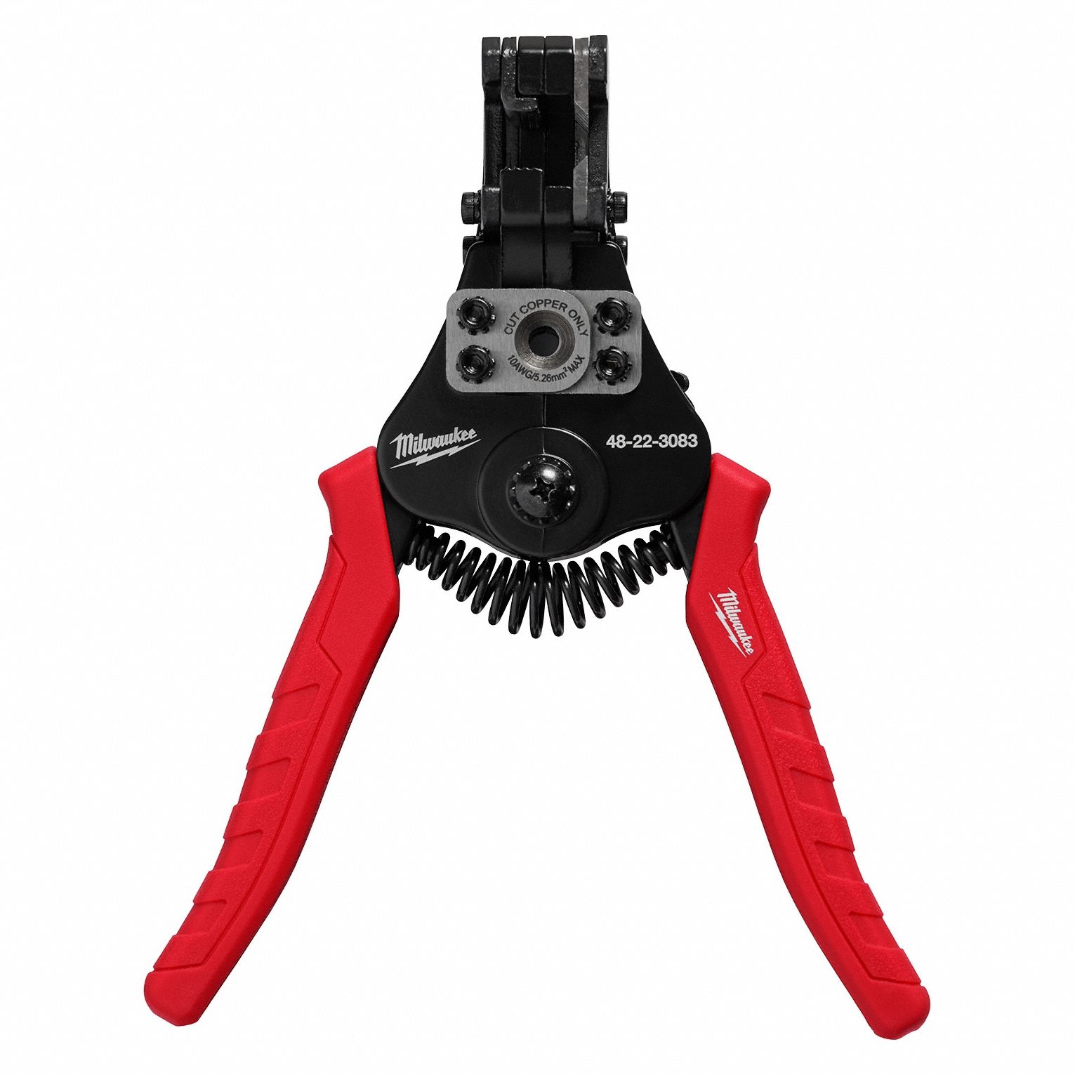 WIRE STRIPPER, STEEL, ANGLED HANDLE, DELUXE CUSHION GRIP, FOR CUTTING, STRIPPING, 4¾ IN L, 0.44 LB WEIGHT