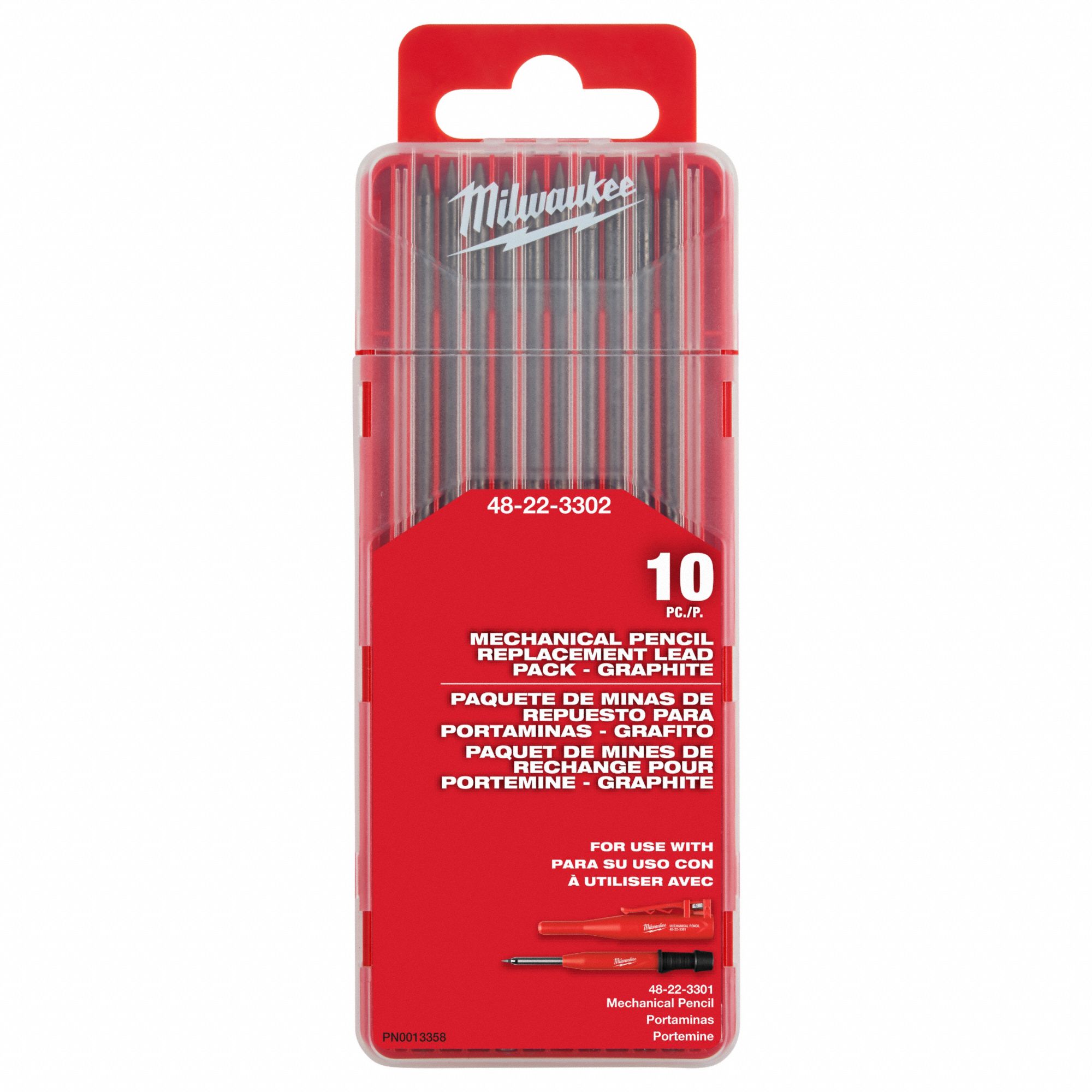 Mechanical Pencil Replacement Lead - Graphite: Lead Refill, 10 Leads per Tube, 421JR4, 2B