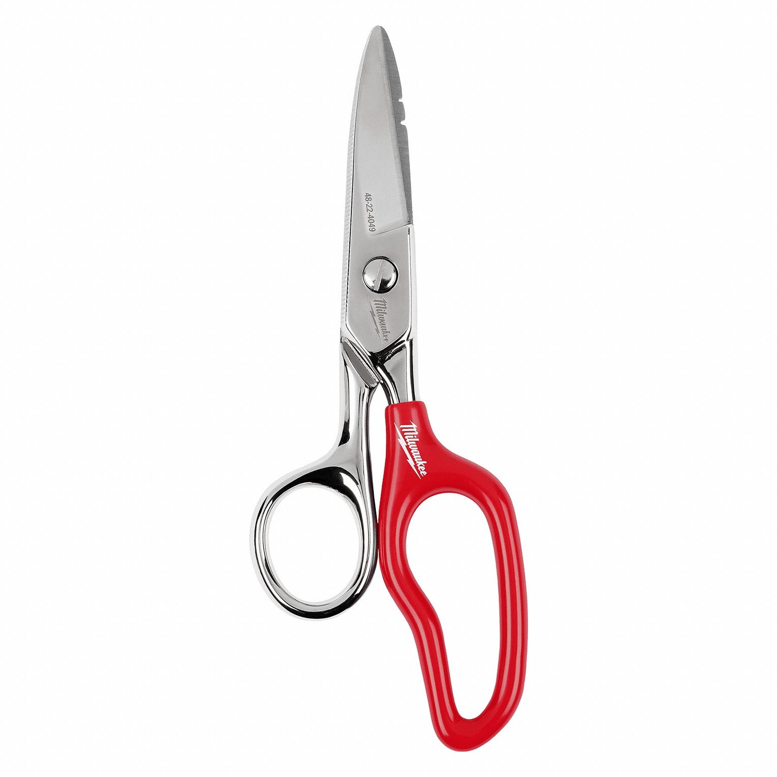 MILWAUKEE, Ambidextrous, 6 1/2 in Overall Lg, Scissors - 817YF6|48