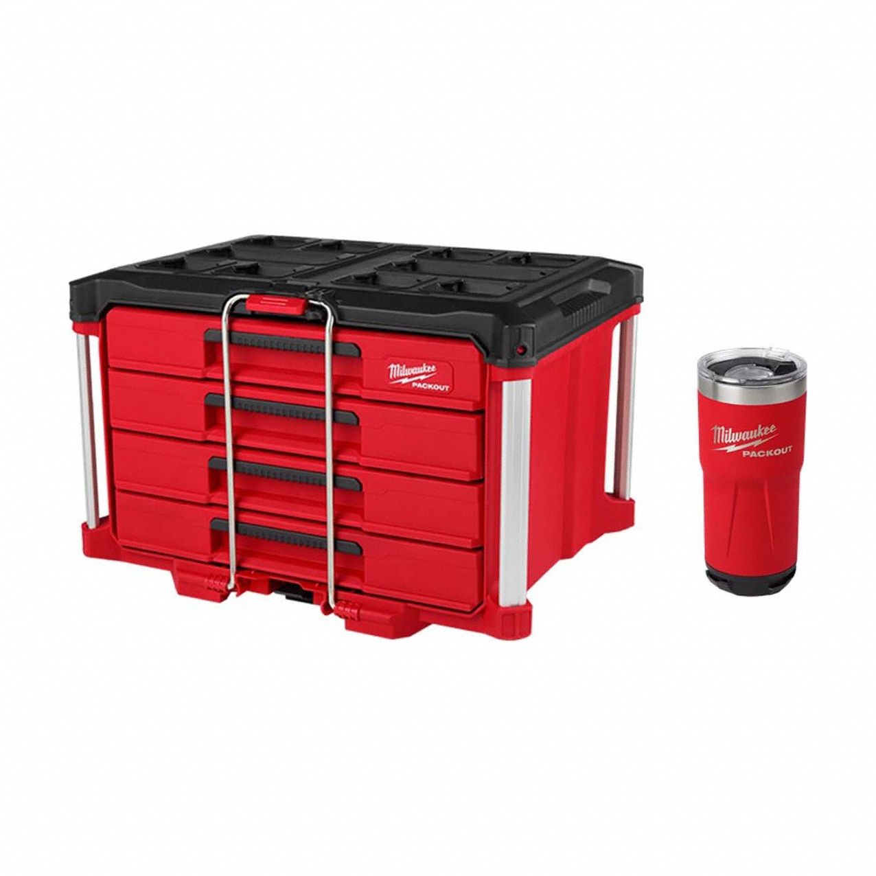 PACKOUT 4 Drawer Toolbox + 20 oz Tumbler