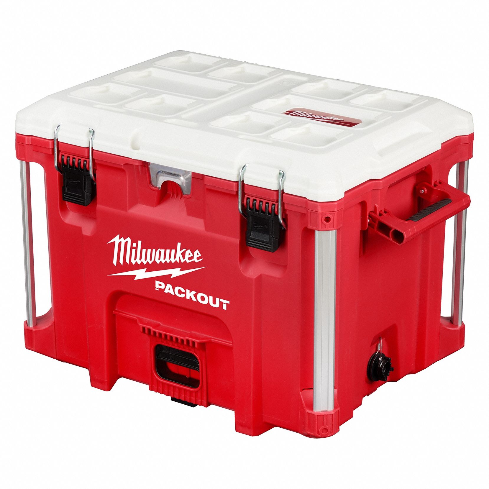 Cooler Red 40 qt 16-1/4 L 22 W 17 H