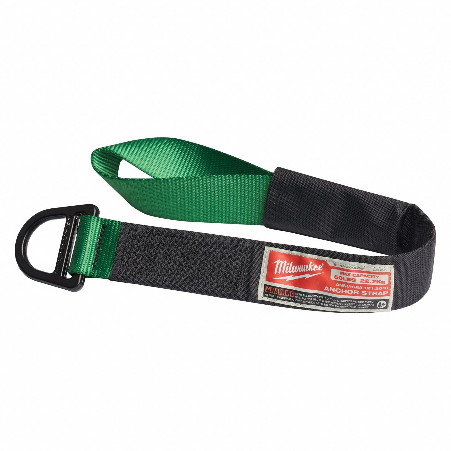 Tool Lanyard: Green, Carabiner, Steel, Hand Tools/Power Tools