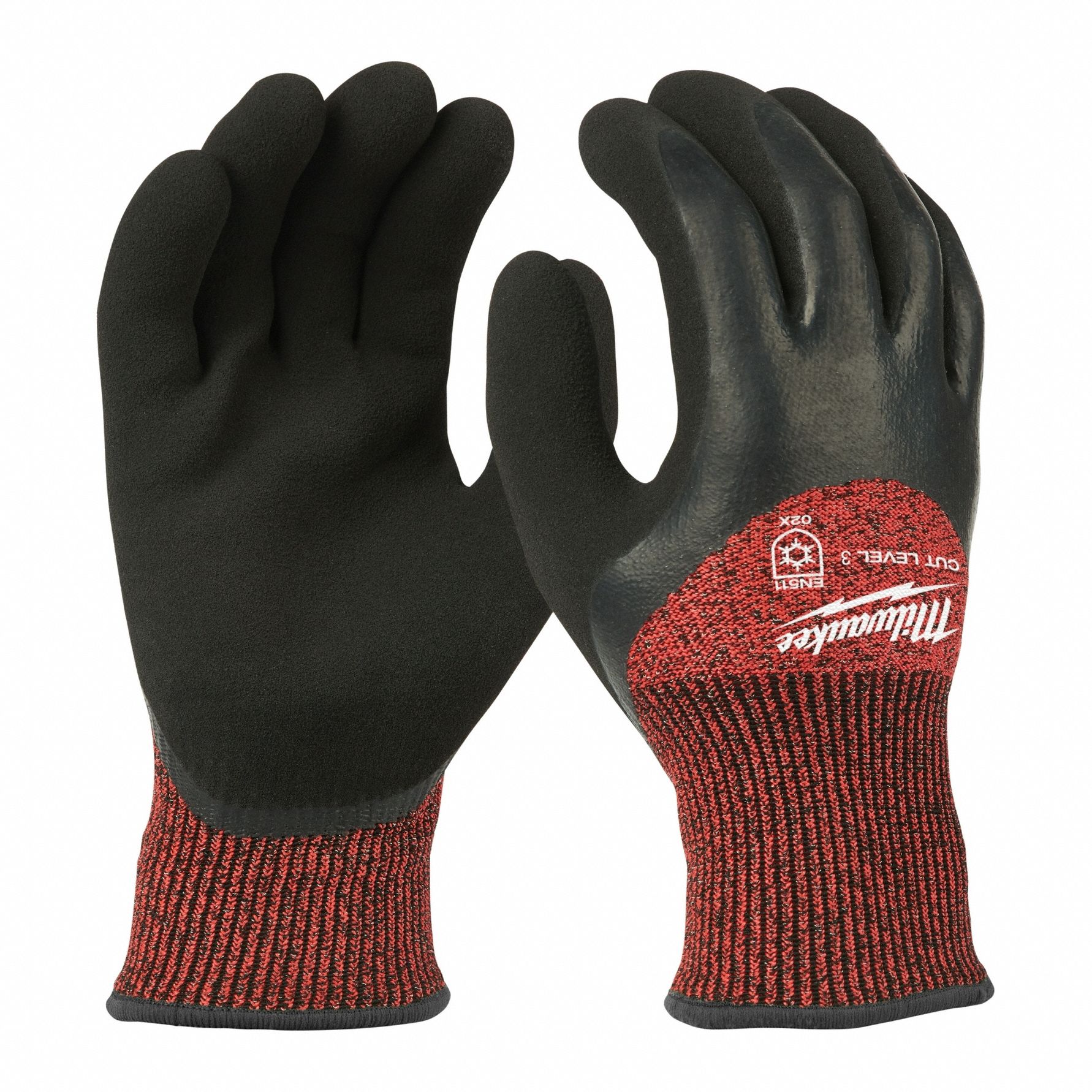 Work Gloves: XL ( 10 ), Palm, Double Dipped, Latex, Palm, Latex, Nylon ( 15 ga ), Sandy