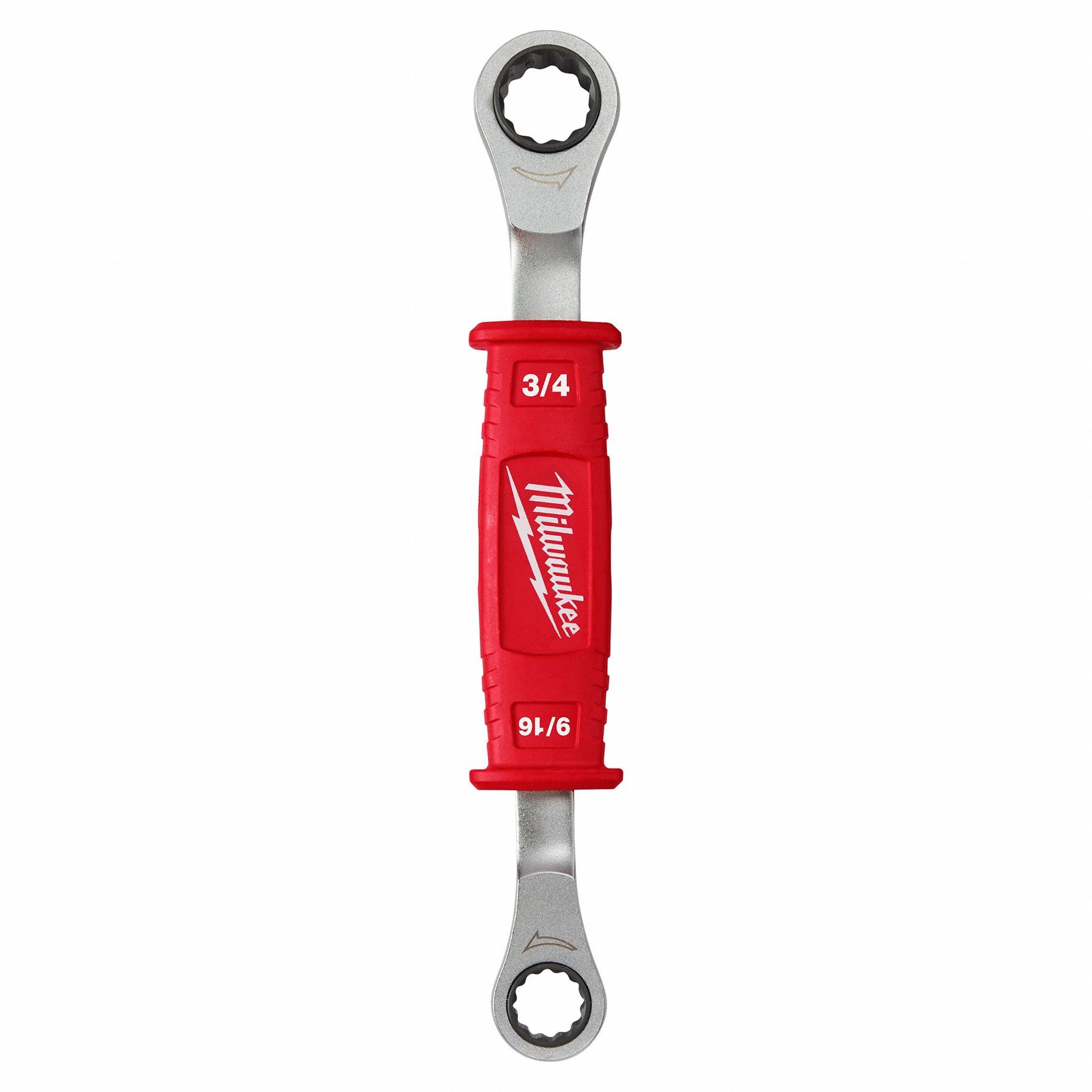 Insulating Box Wrench: Forged Steel, Natural, 3/4 in_9/16 in Head Size, Std, Insulated