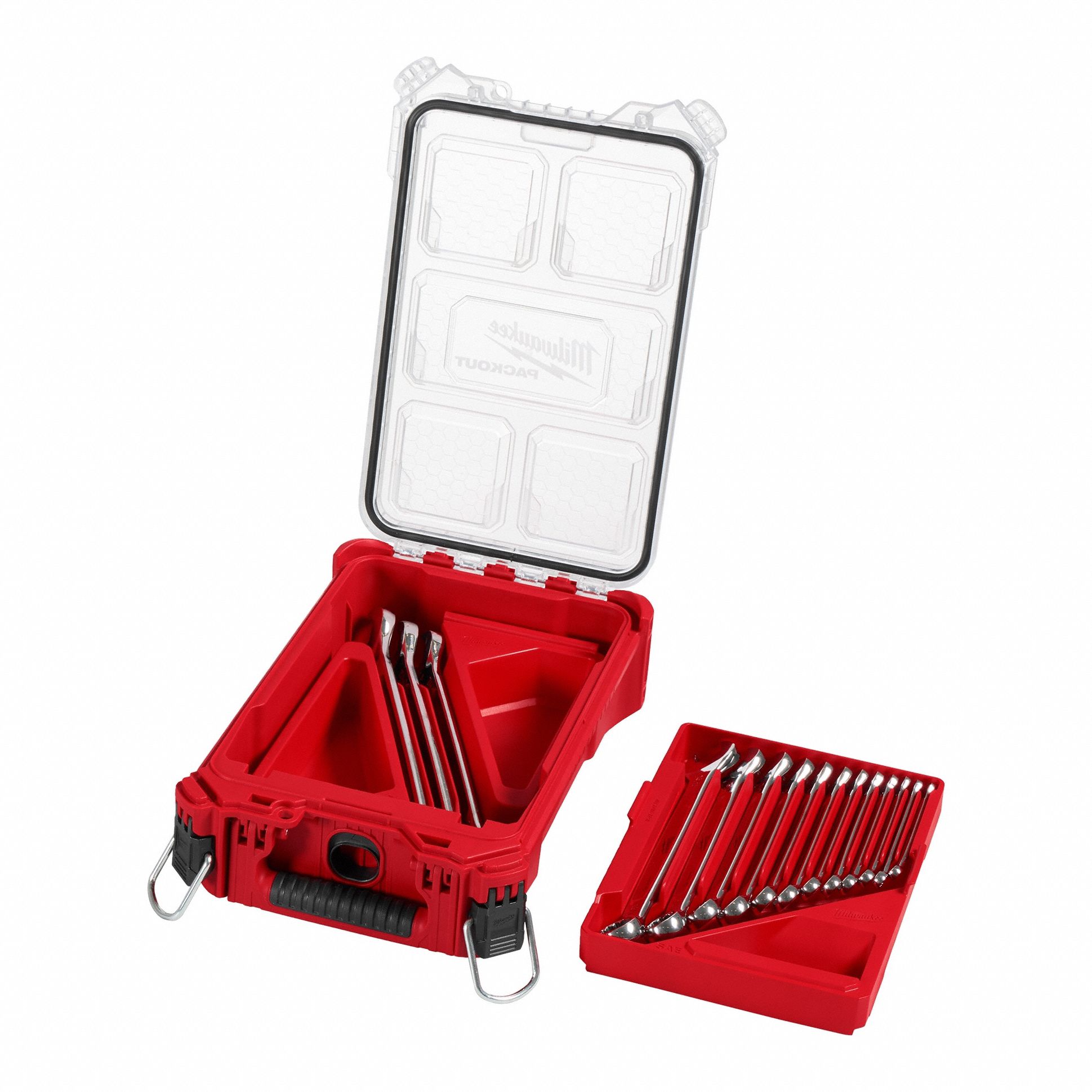 Combination Wrench Set: Alloy Steel, Chrome, 15 Tools, 1/4 in to 1 in Range of Head Sizes