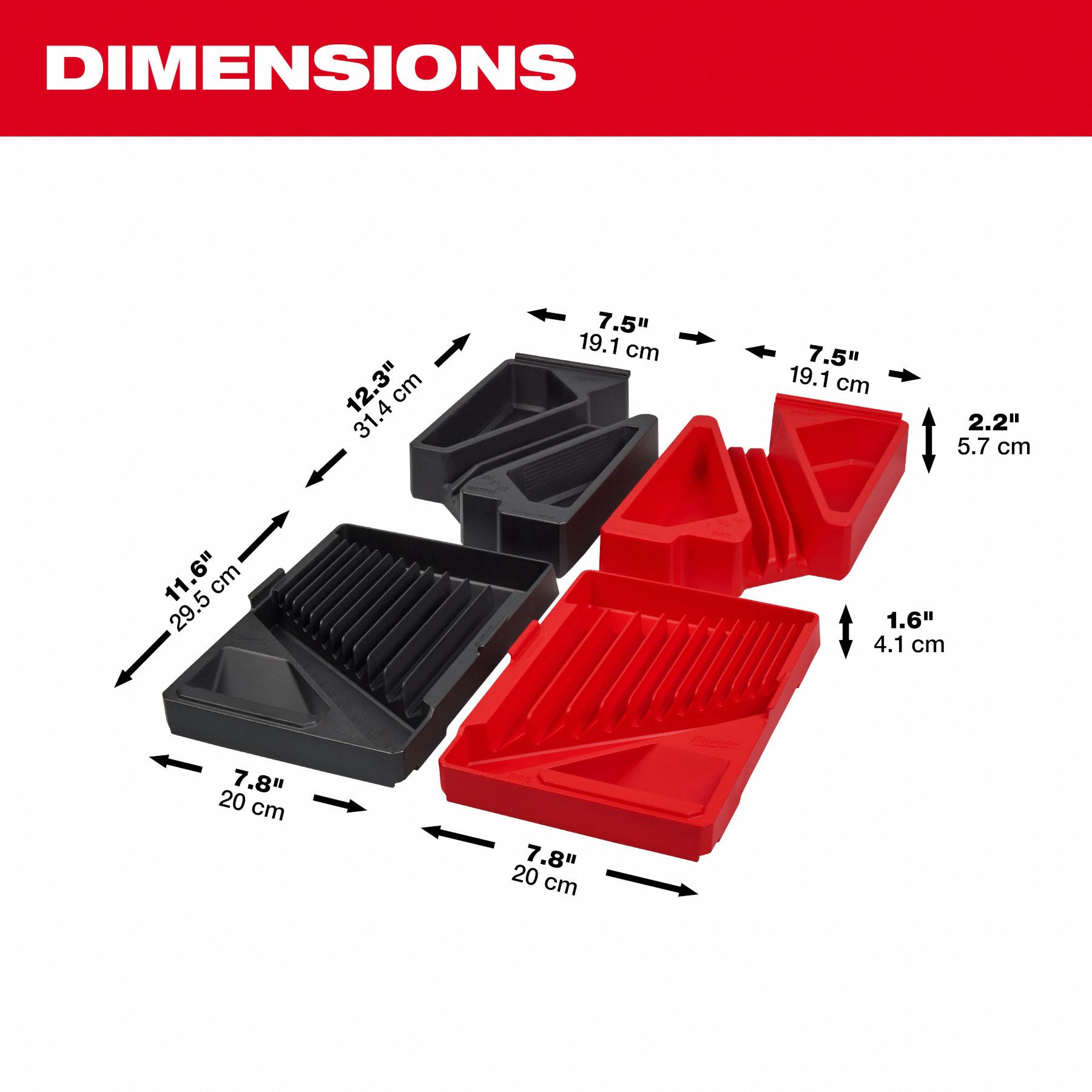 SOCKET COMBINATION WRENCH TRAYS,15PC