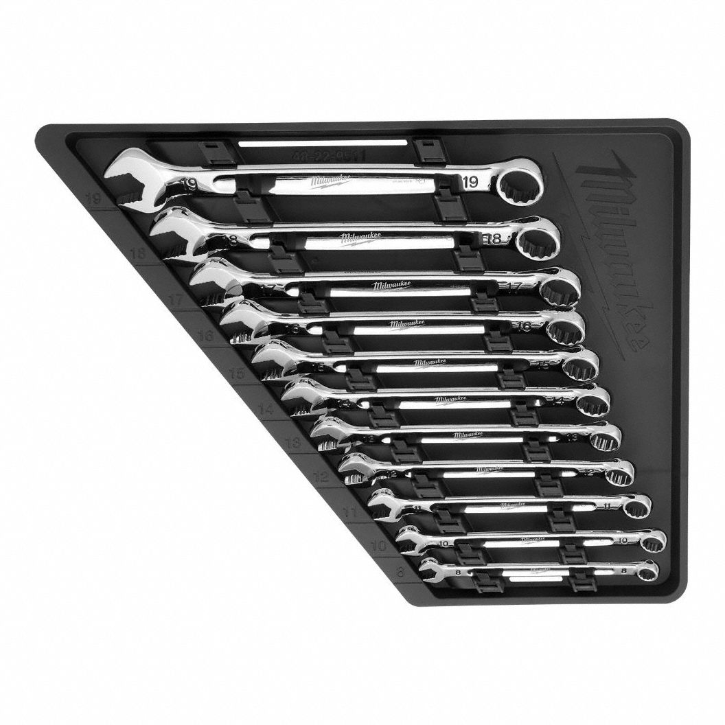 METRIC COMBINATION WRENCH SET,11PC