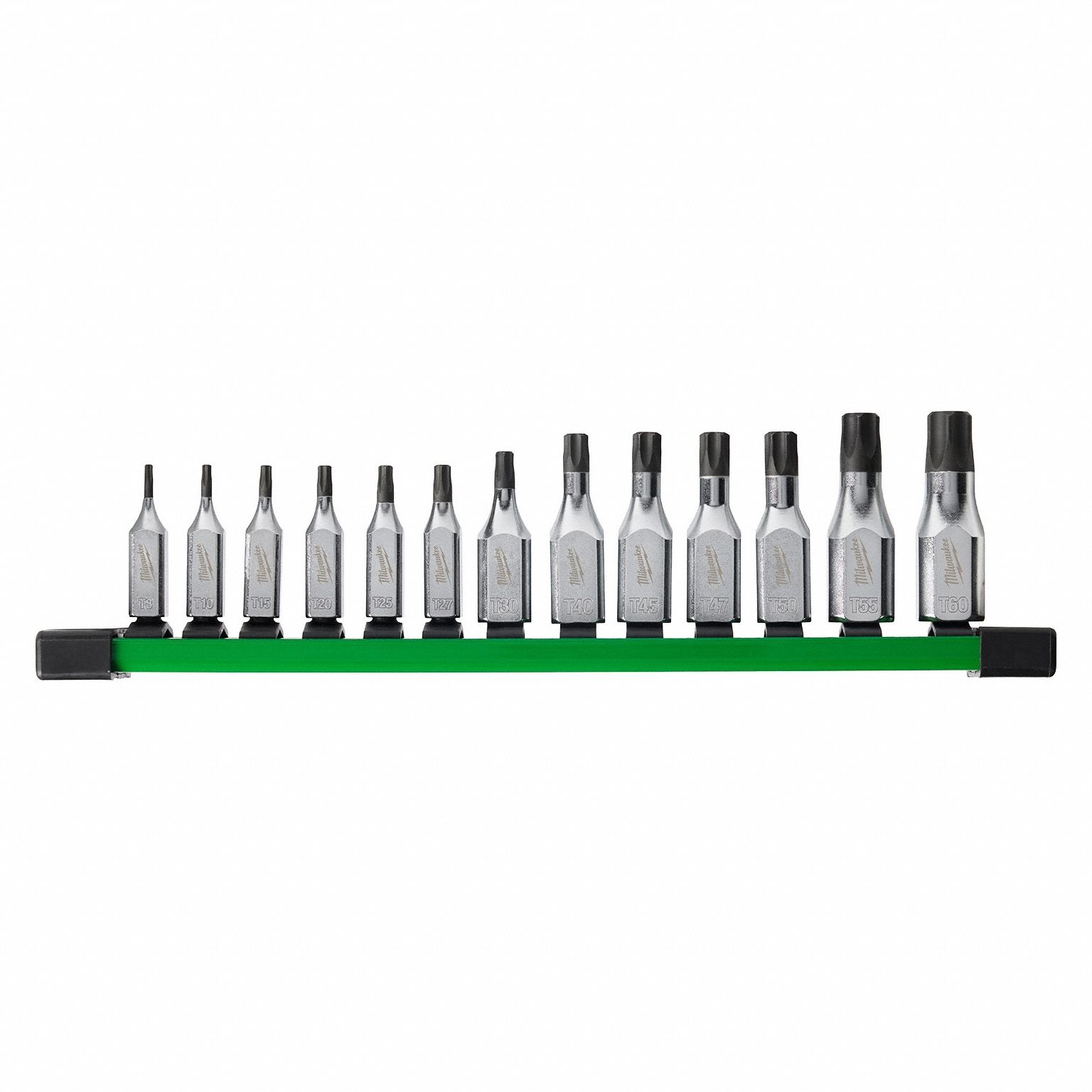 Socket Bit Set: 1 - 25 Pieces, 1/4 in, 3/8 in Drive Size, 13 Pieces, 10 7/8 in Overall Lg