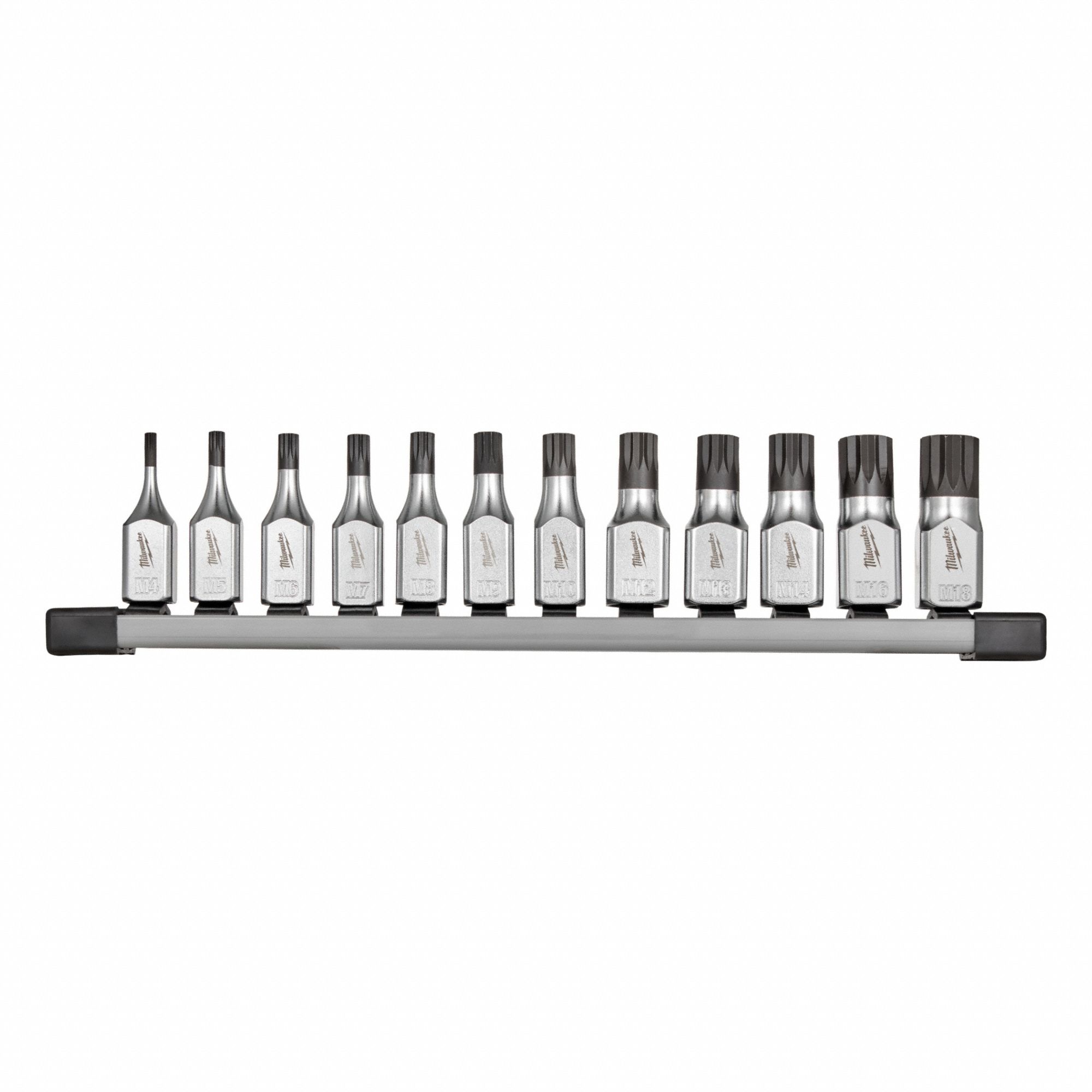 Triple Square Bit Socket Set Chrome