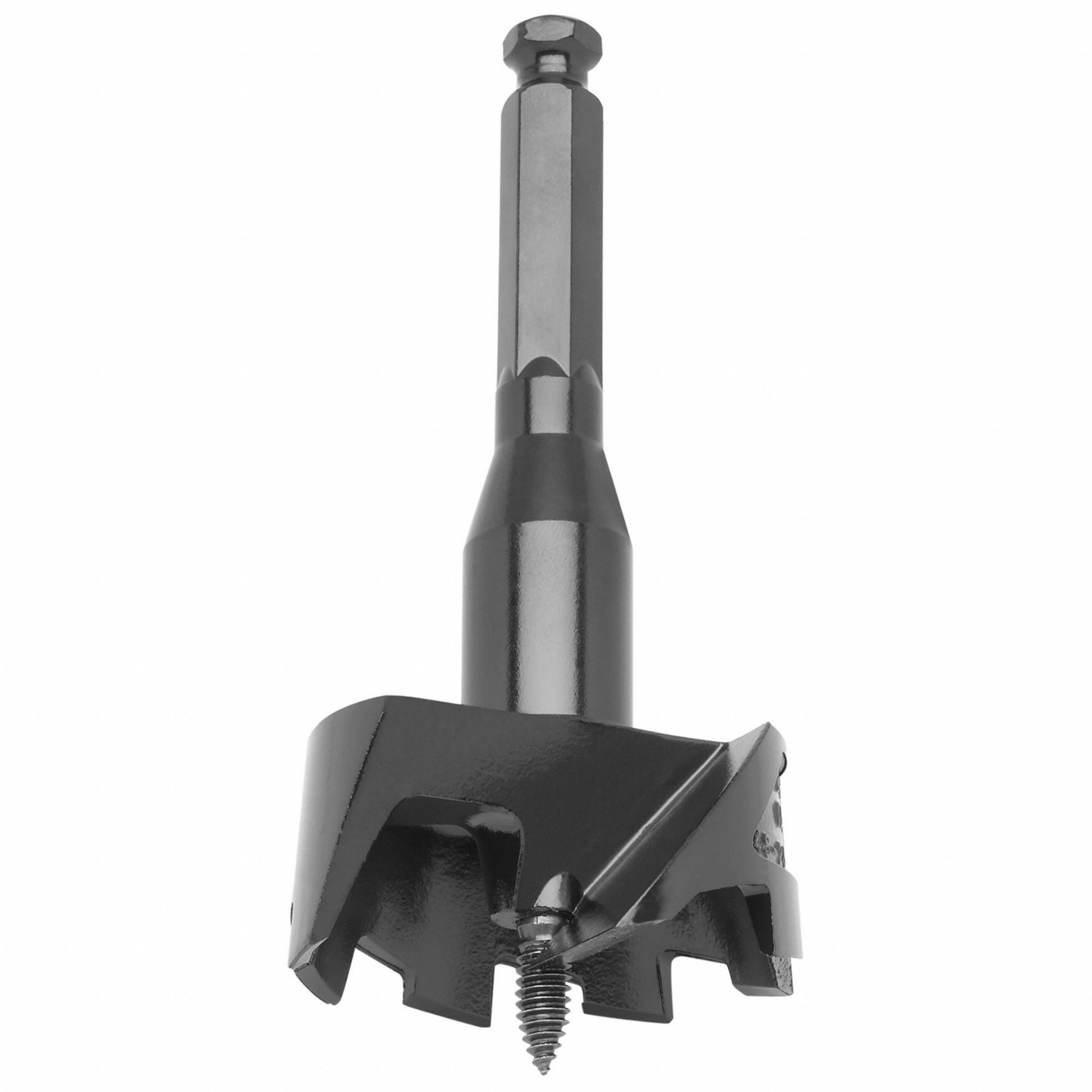 Self Feed Drill Bit: 2 1/4 in Drill Bit Size, Hex, 7/16 in Shank Dia, 6 3/4 in Overall Lg