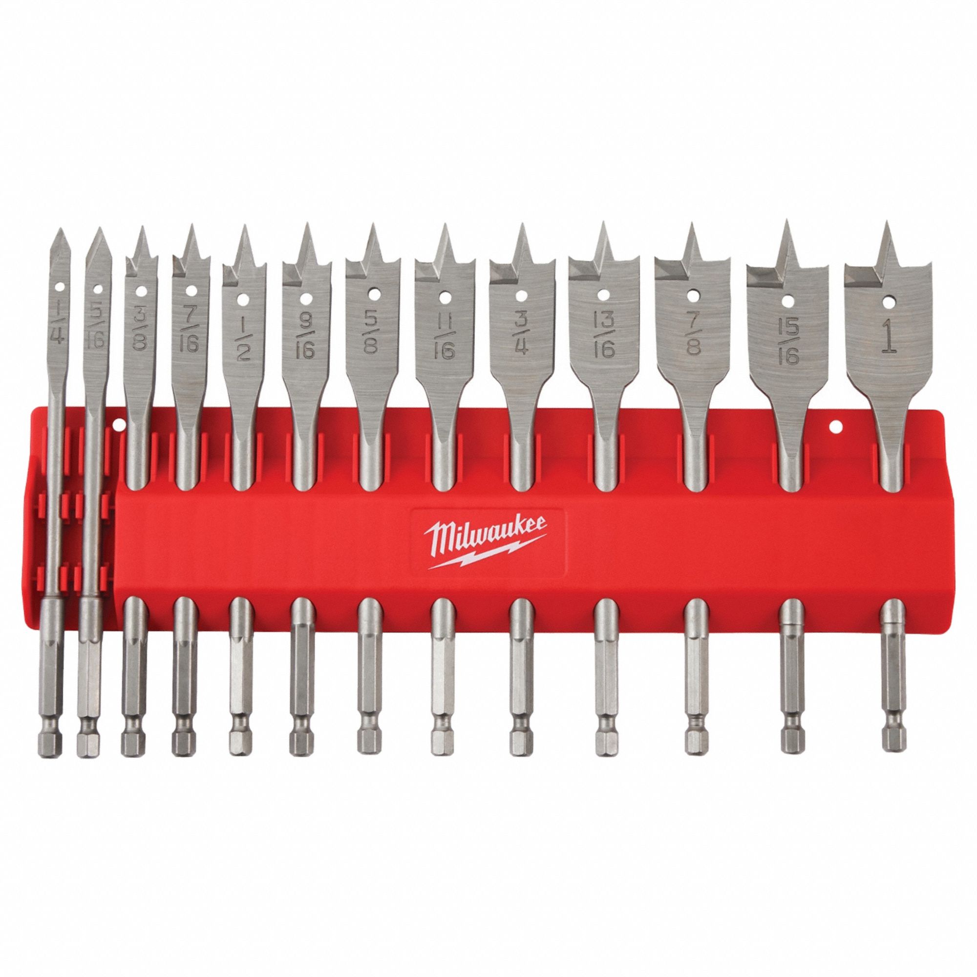 13 pc Flat Boring Bit Set