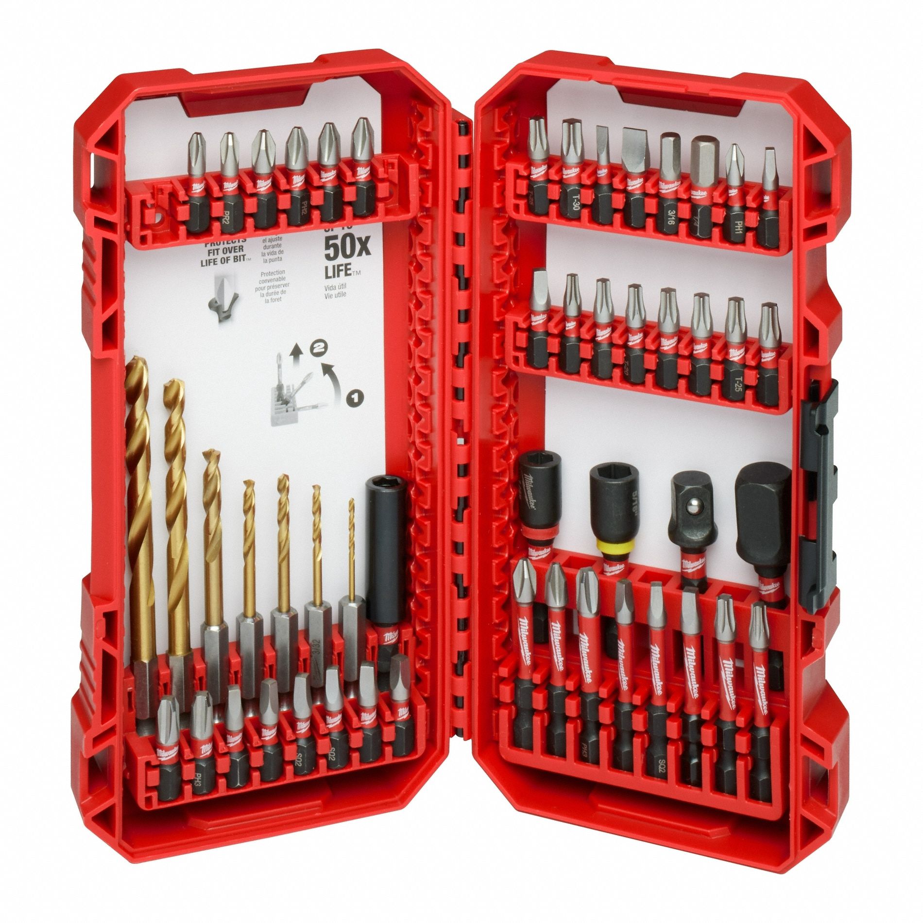 SCREWDRIVER BIT SET,50 PCS,1/4IN SHANK